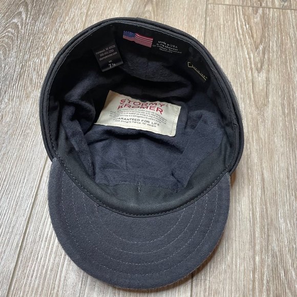 Stormy Kromer Original Gore-Tex Hat Size 7 1/8 Wool Blend Waterproof - Picture 3 of 8